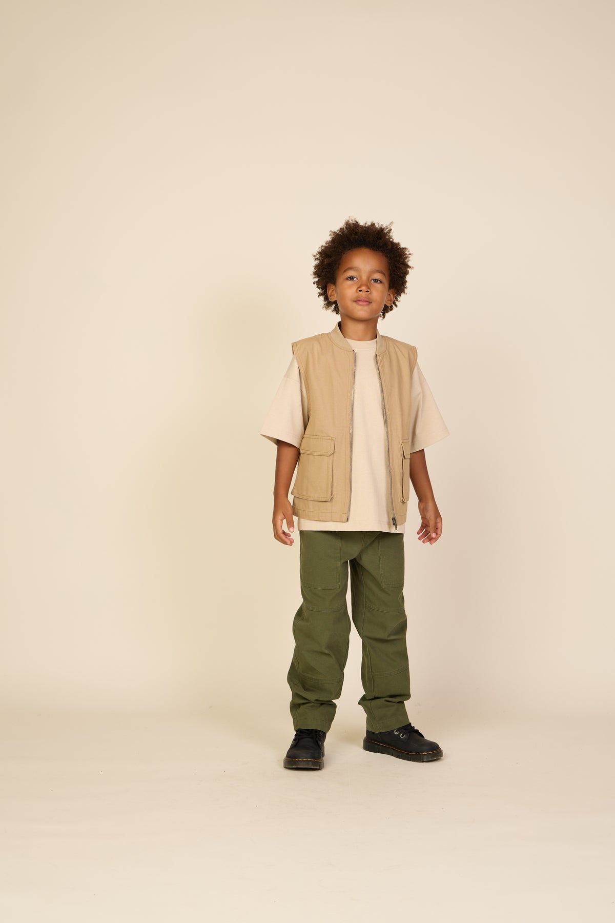 T-shirt met Zak - Tween - Light Sand | 101147 Jasper