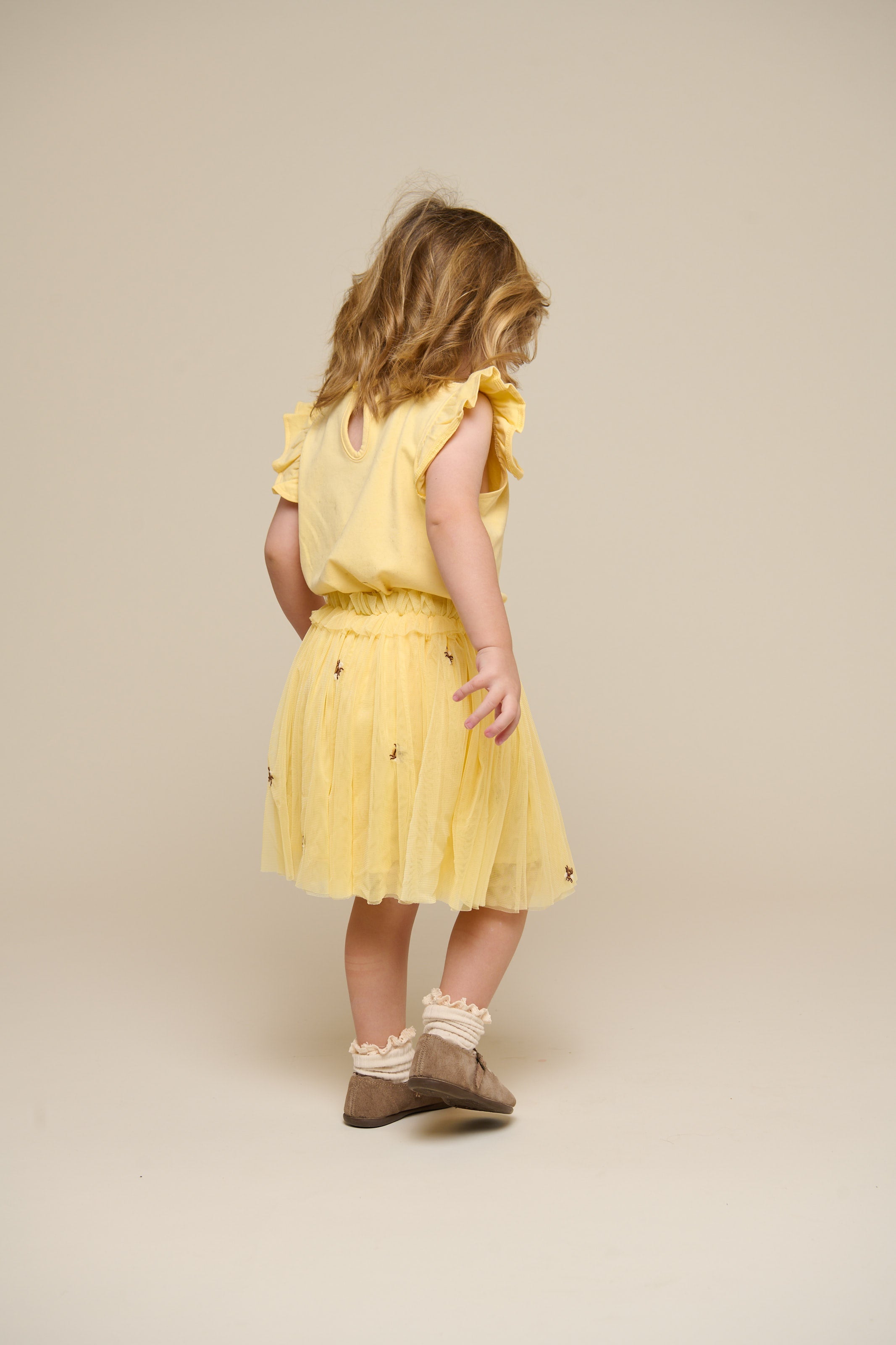 Jersey Top met Ruche - Kids - Sunlight | 101265 Selma