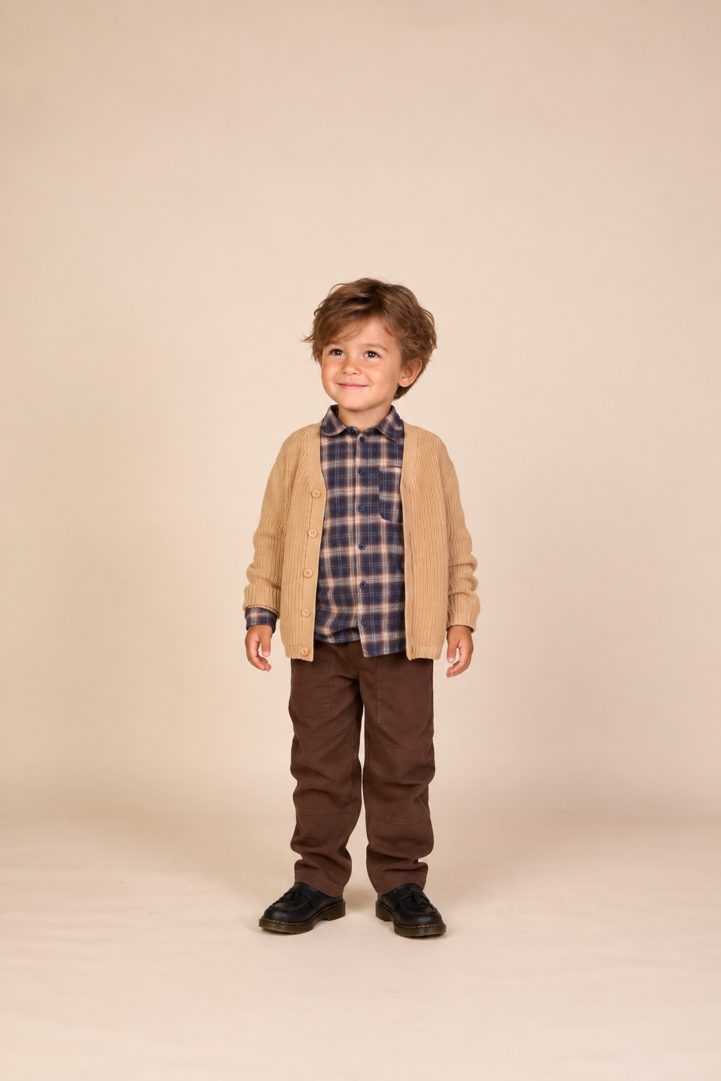 Brioche gebreid vest - Kids - Beige | 101245 Clark