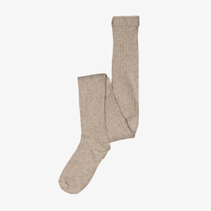 MP Katoenen ribpanty - Tween - Light Brown Melange | 101396 MP Cotton Rib tights