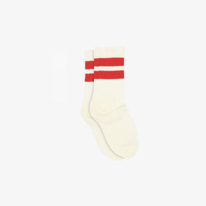 MP Retro Gestreepte Tennissokken - Kids - Cherry Red | 101349 MP Andy Socks