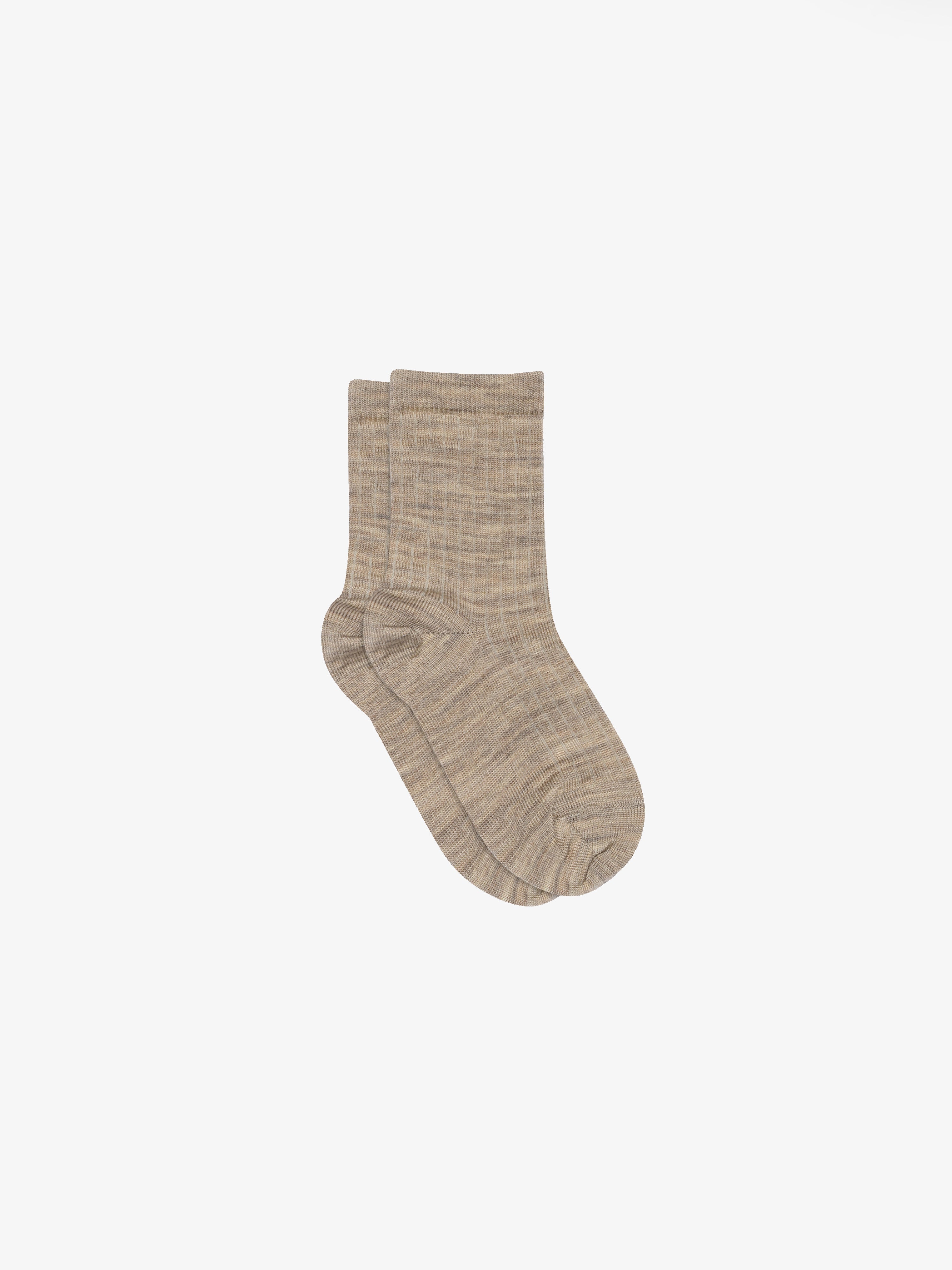MP Katoenen rib sokken - Tween - Light Brown Melange | 101374 MP Cotton Rib Socks