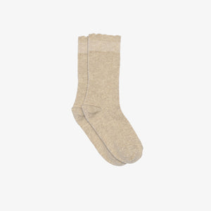 MP Katoenen jacquard gebreide sokken - Tween - Beige Melange | 101386 MP Inger