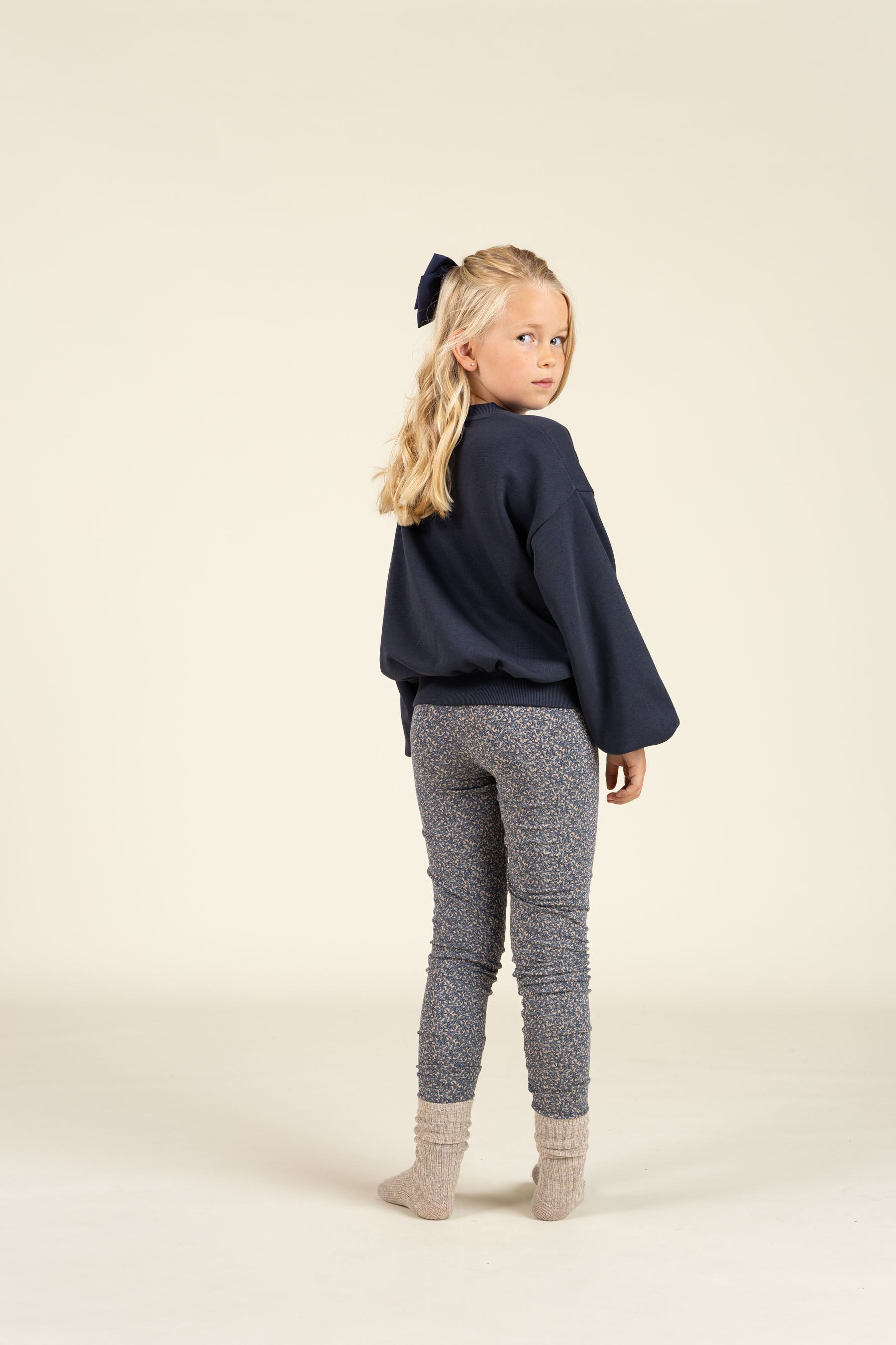 Bedrukte jersey legging - Tween - Blue | 100769 Ada