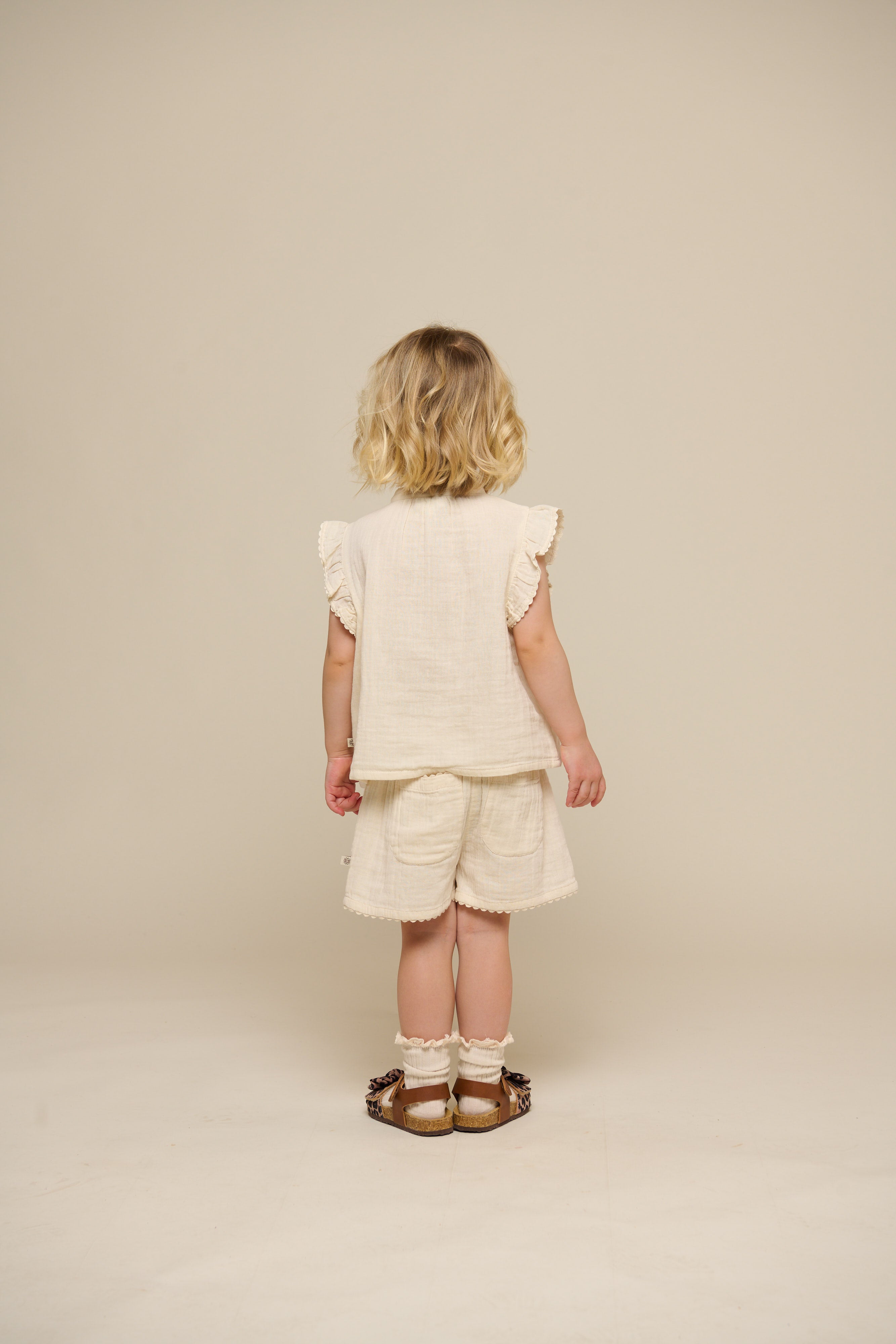 Gaas Shorts - Kids - Off White | 100924 Jasmine