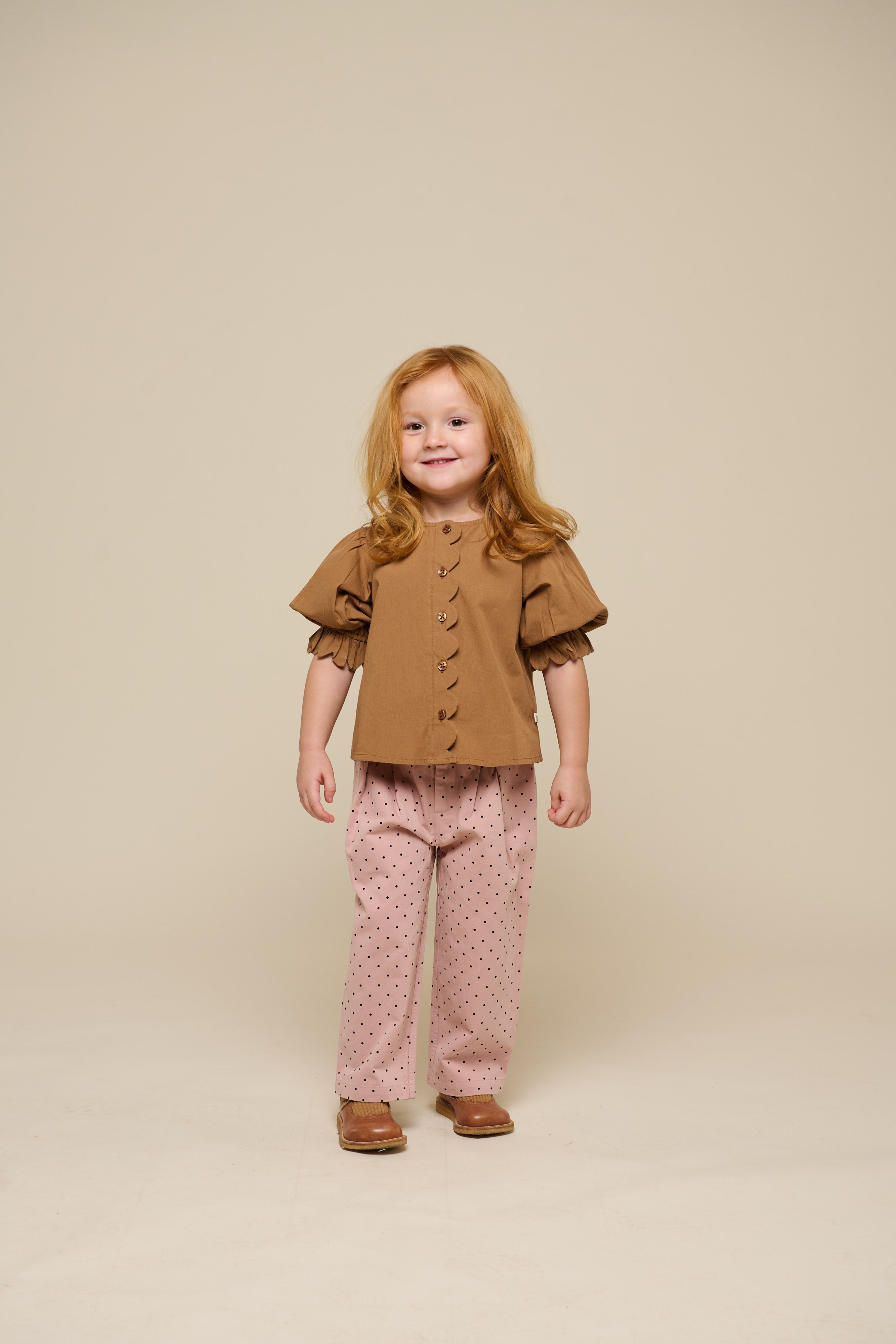 Twill broek met stip - Kids - Rose | 100612 Iris