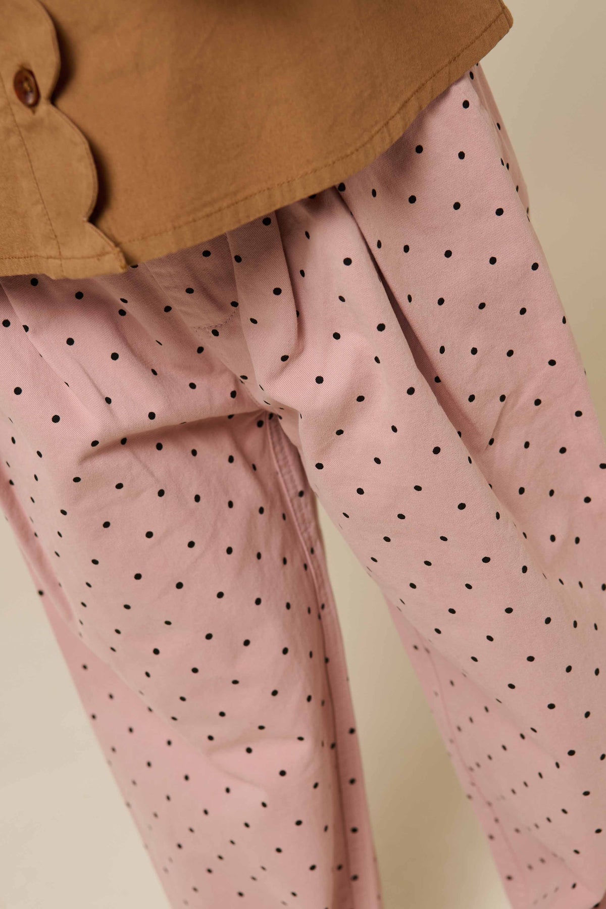 Twill broek met stip - Kids - Rose | 100612 Iris