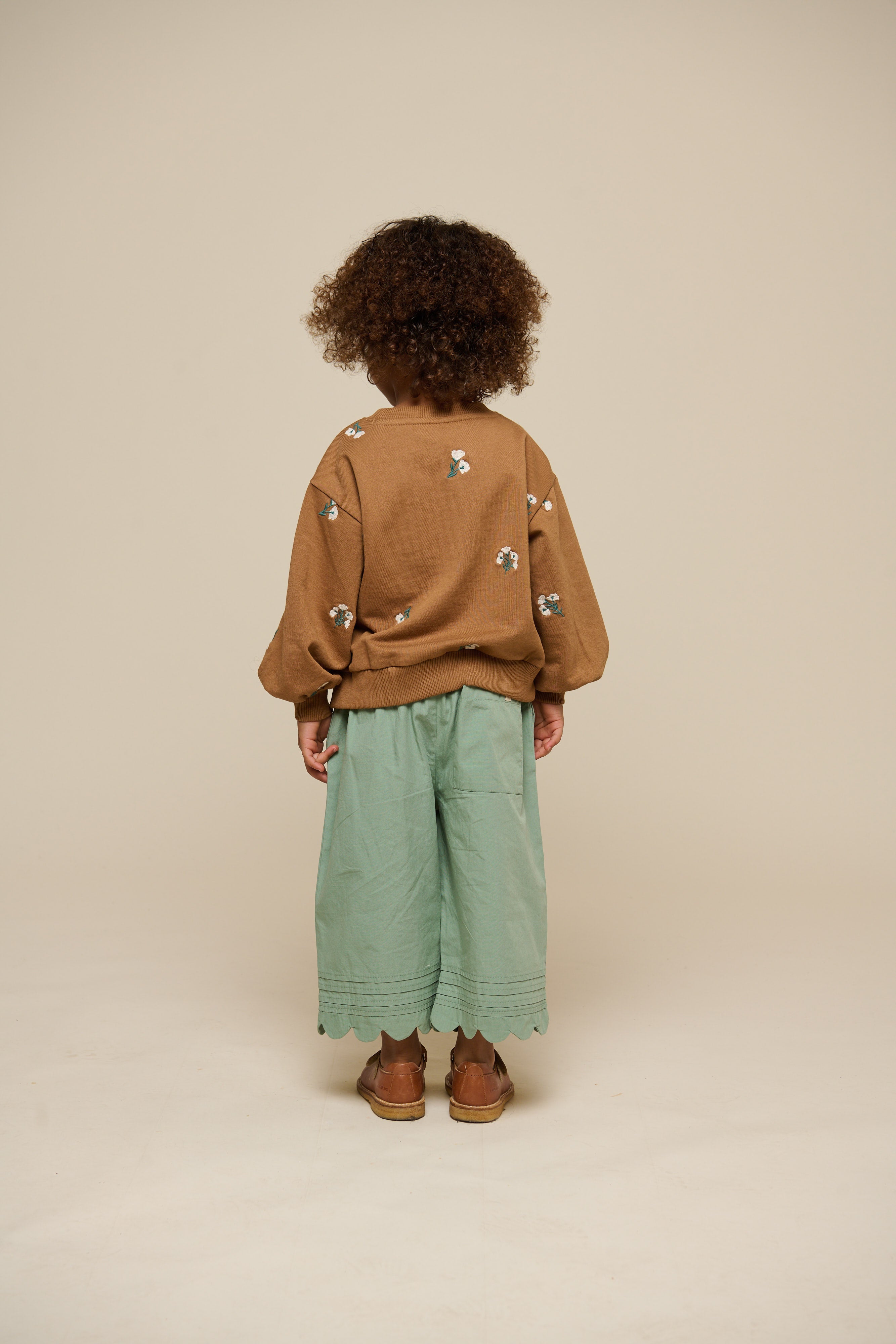Geborduurd Crewneck Sweatshirt - Kids - Coconut | 101213 Kimber
