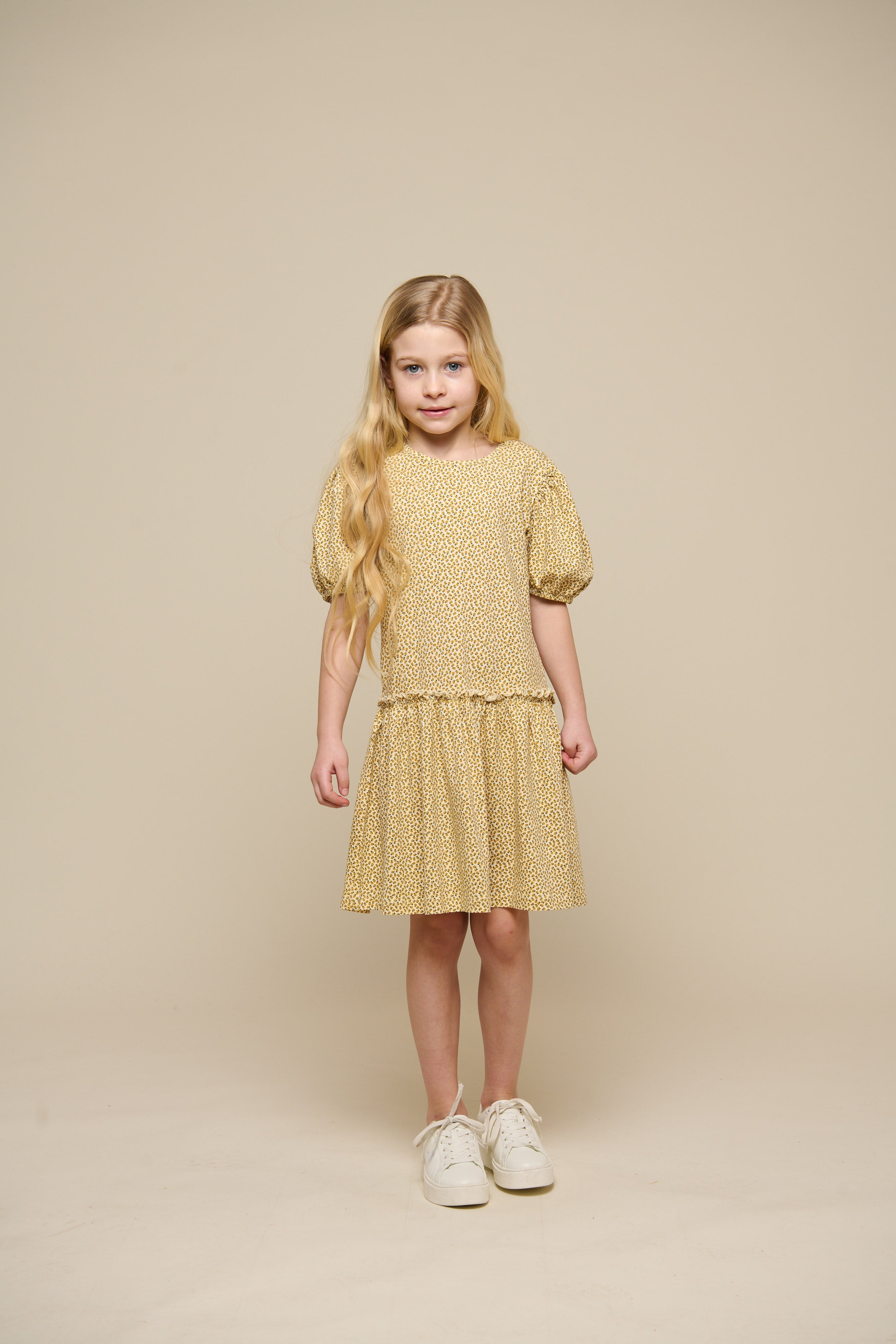 Jersey jurk - Tween - Yellow | 101224 Lea