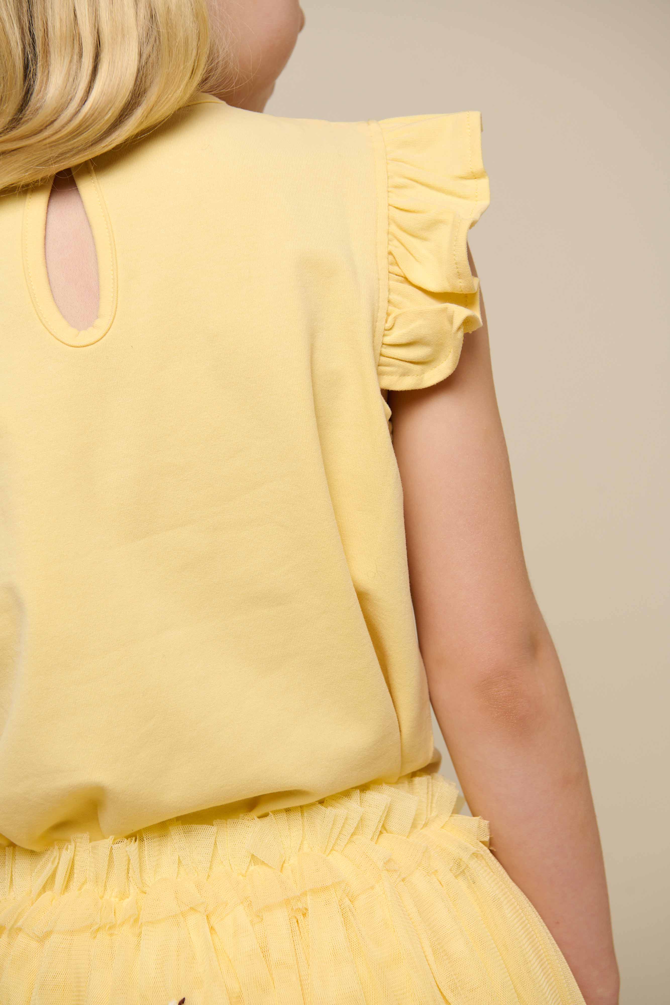 Jersey top met ruche - Tween - Sunlight | 101266 Selma