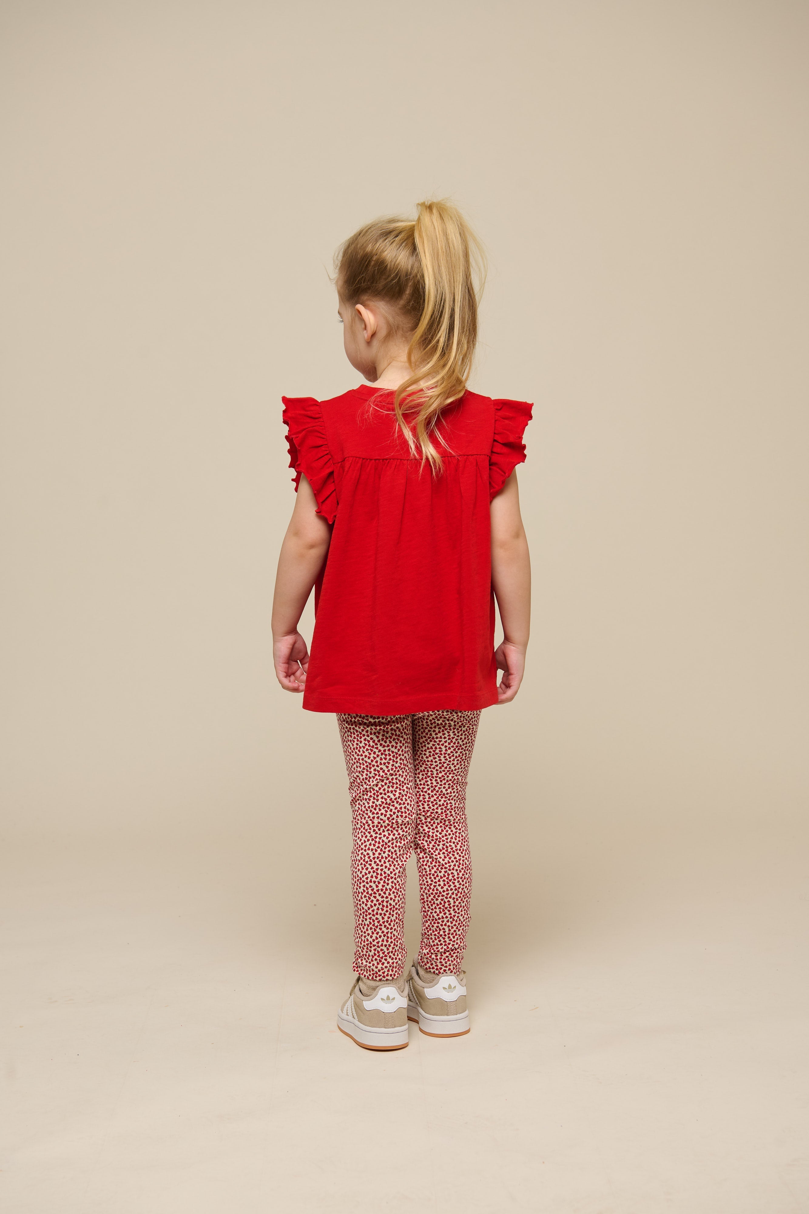Jersey leggings - Kids - Cherry Red | 101229 Lea