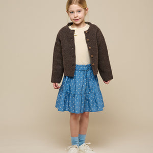 Gebreid Wollen Vest - Tween - Chocolate Melange | 100877 Maya