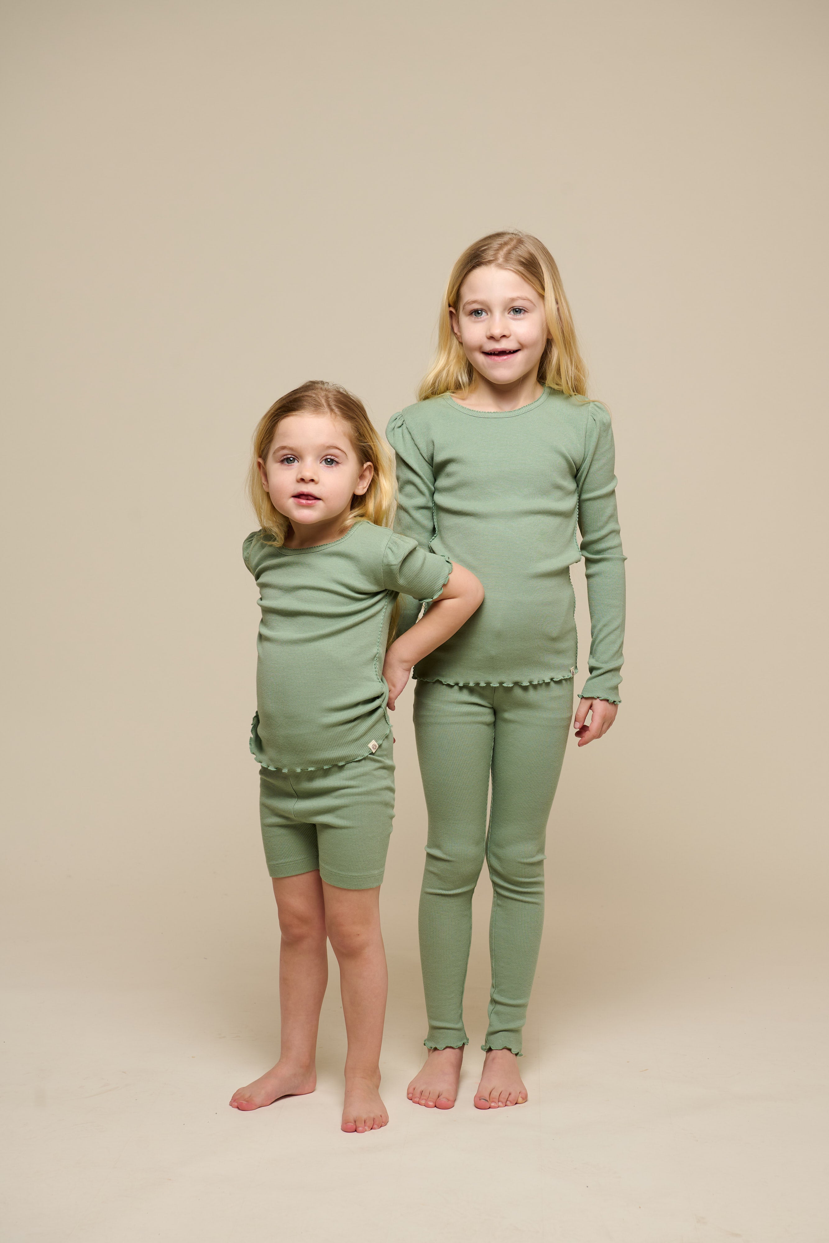 Modal Rib leggings - Tween - Dusty Green | 101327 Lottie
