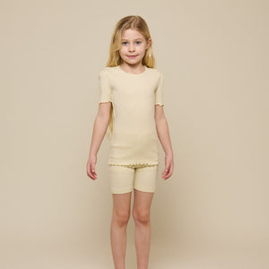 Modal Rib korte tights - Tween - OffWhite | 101321 Lottie