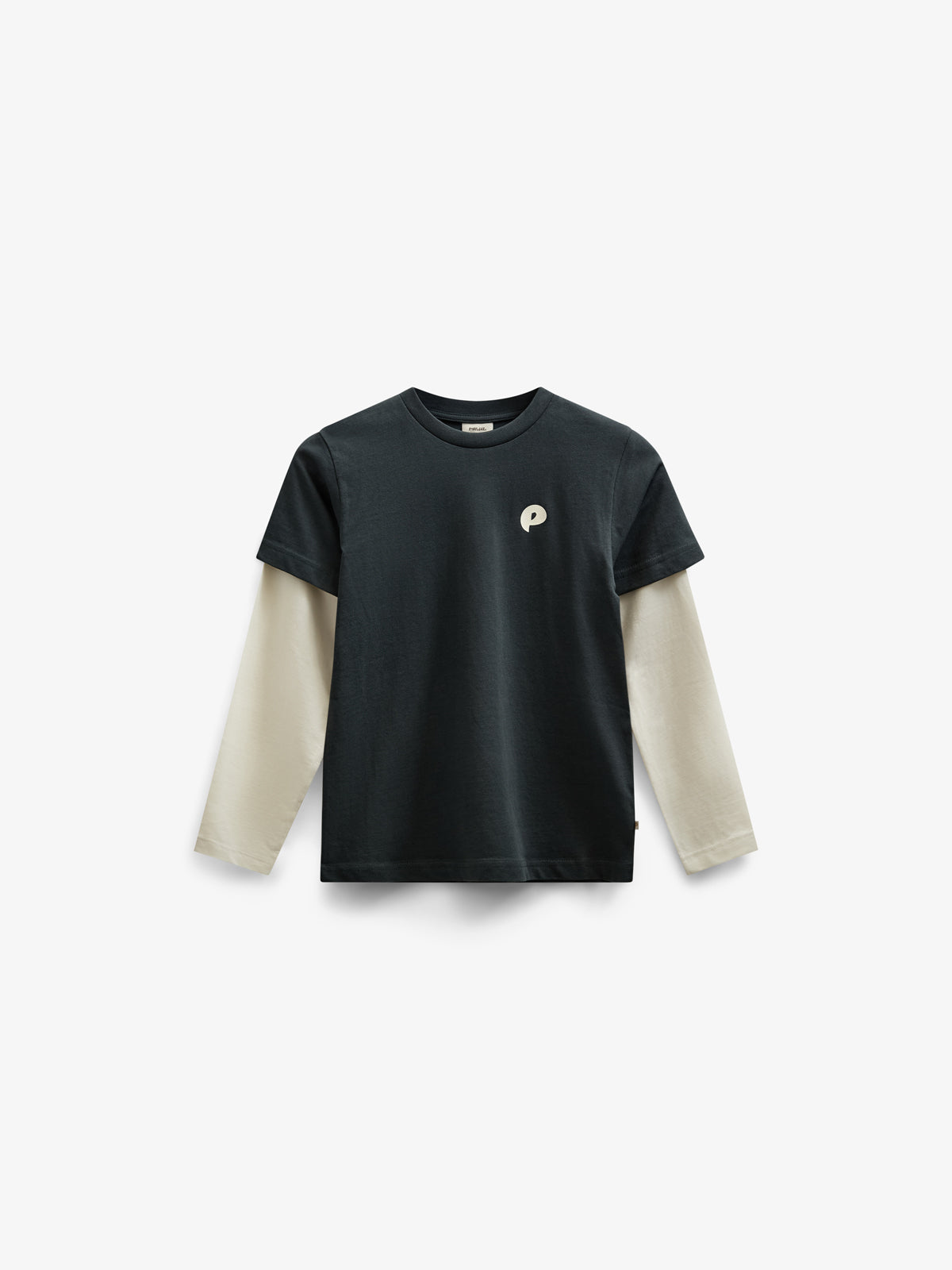 Boxy T-shirt met dubbele mouwen - Tween - Forest Green | 100841 Alex