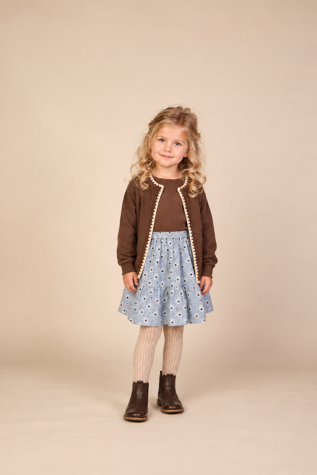 Geribd langarmshirt in modalmix Kids - Brown | 101557 Lottie