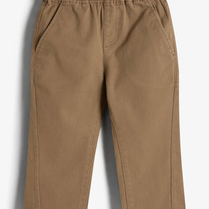 Casual pull-on chino - Little - Walnut