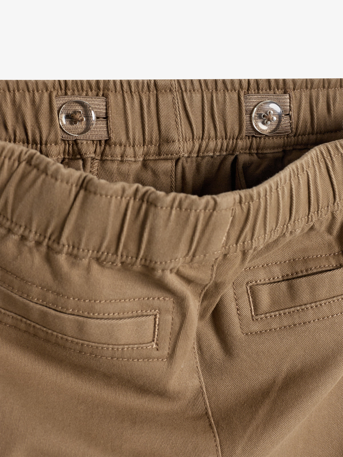 Casual pull-on chino - Little - Walnut