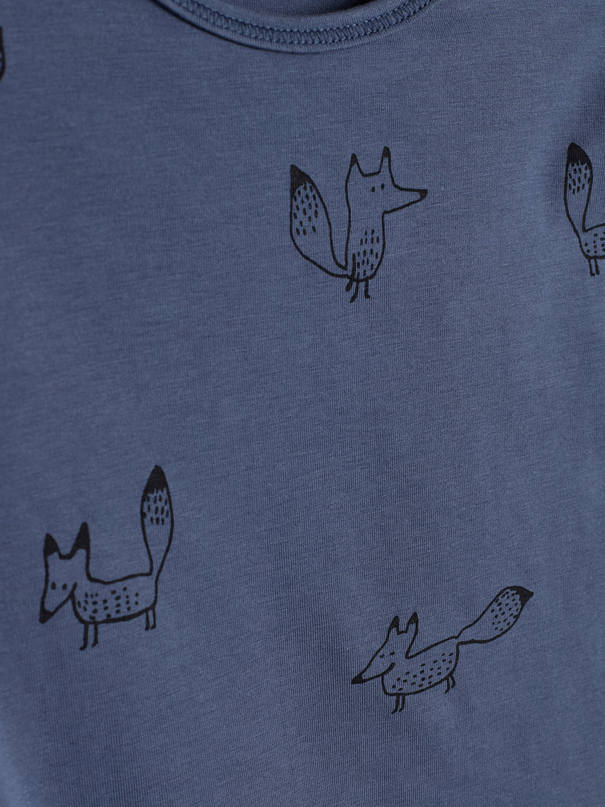 Jersey romper - Little - Vintage Blue Fox