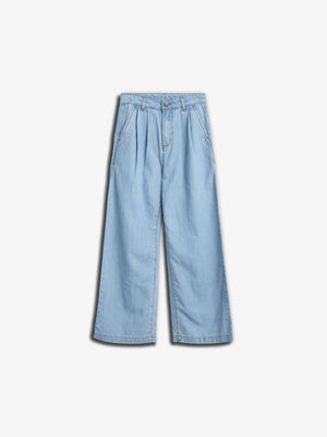 Denim broek met wijde pijpen - Tween - Blue Denim | 100103 Lea