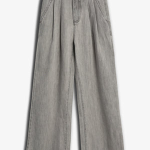 Denim broek met wijde pijpen - Tween - Grey Denim | 100104 Lea