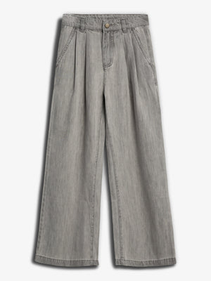 Denim broek met wijde pijpen - Tween - Grey Denim | 100104 Lea