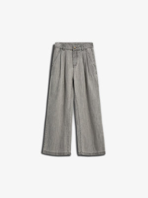 Denim broek met wijde pijpen - Tween - Grey Denim | 100104 Lea