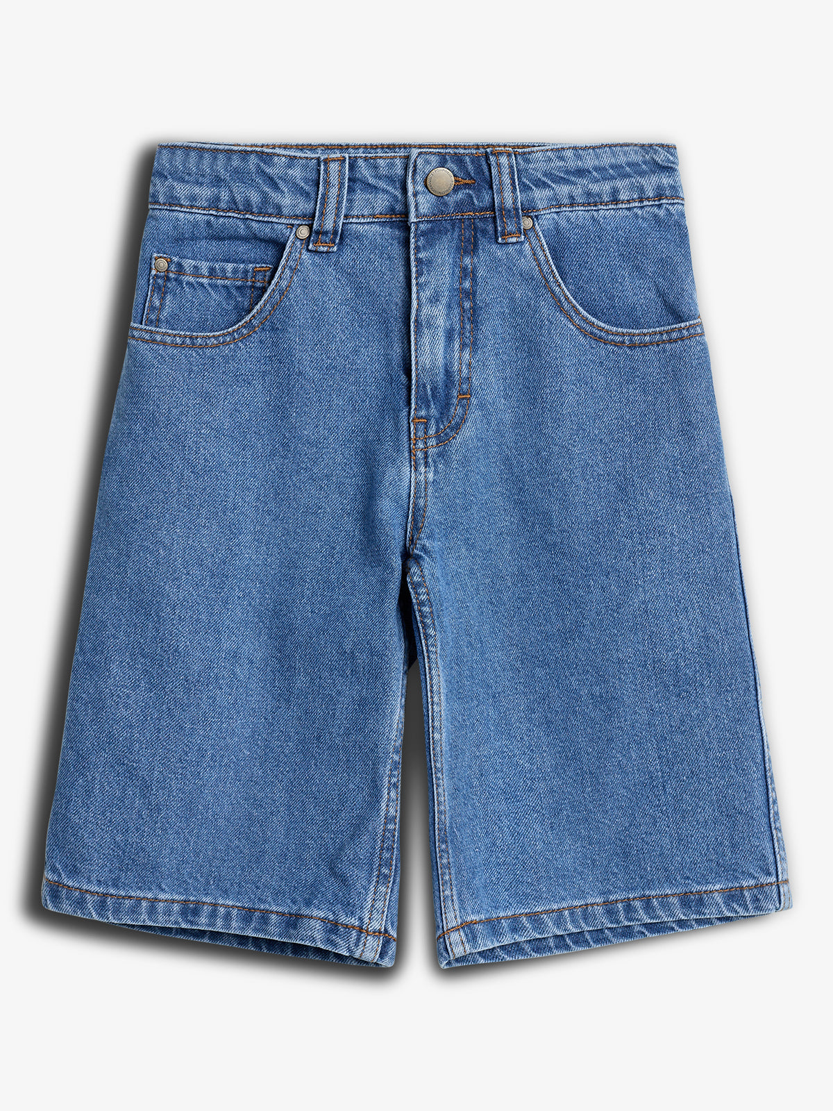 Lange denim shorts - Tween - Blue Denim | 100358 Storm