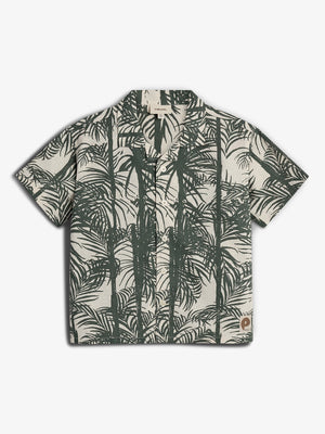 Linnen tropical overhemd - Tween - Petrol | 100400 Mateo