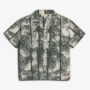 Linnen tropical shirt - Petrol | 100111 Mateo