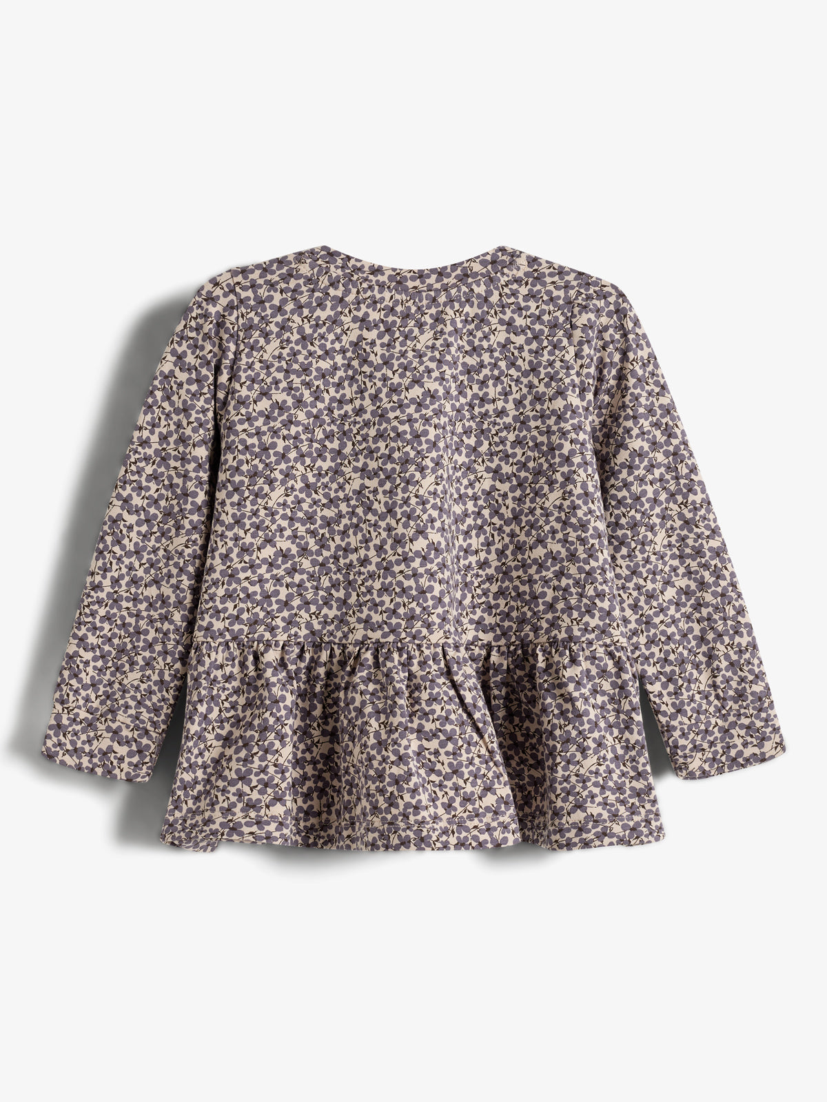 Jersey Peplum Blouse met Ditsy Print - Little - Dusty Purple