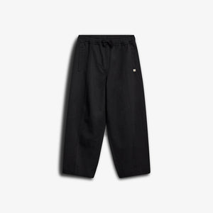 Tencel broek met barrel-pijpen - Tween - Black | 100133 Asta