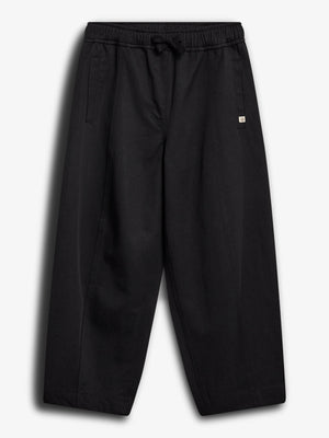 Tencel broek met barrel-pijpen - Tween - Black | 100133 Asta