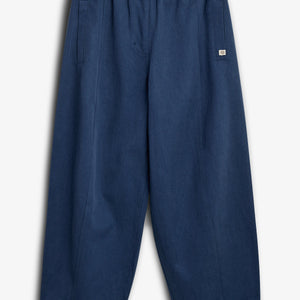 Tencel broek met barrel-pijpen - Tween - Dusty Cobalt | 100134 Asta