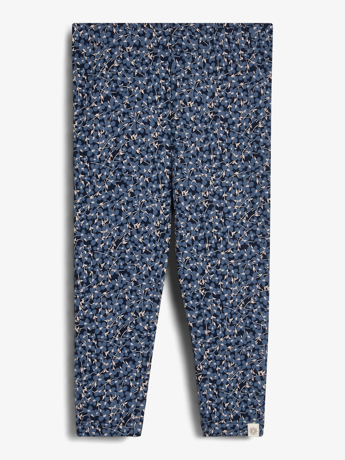 Jersey Leggings w. Ditsy Print - Little - Blue