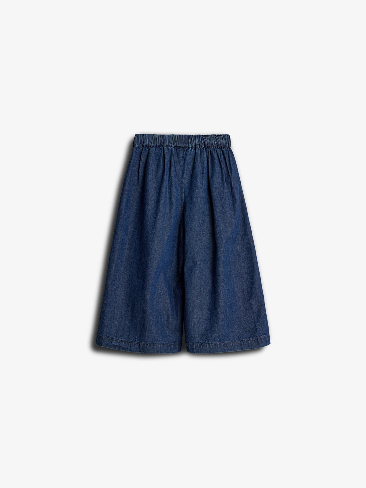 Cropped denim broek met wijde pijpen - Kids - Dark Blue Denim | 100180 Debbie