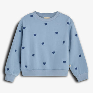 Sweatshirt met borduursel - Tween - Blue | 100414 Liva