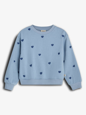 Sweatshirt met borduursel - Tween - Blue | 100414 Liva