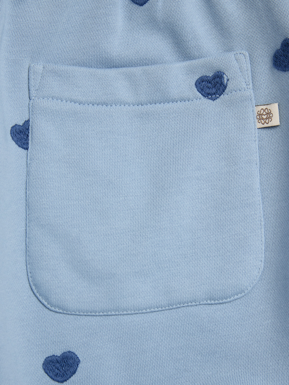 Sweatshorts met borduursel - Tween - Blue | 100197 Liva