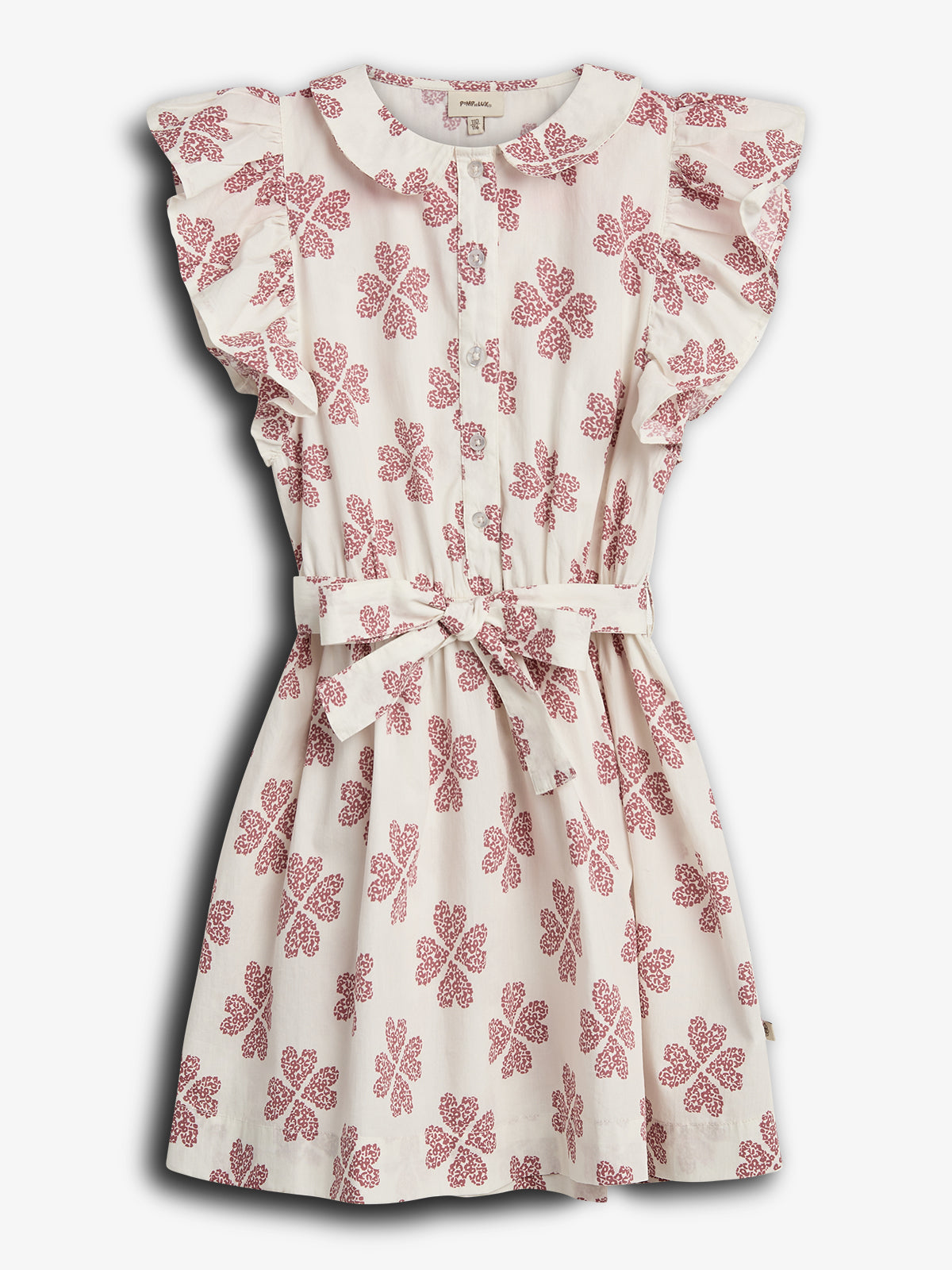 Overhemdjurk met hartjesprint - Off White / Blush | 100236 Cloe