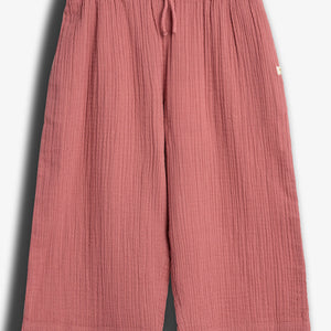 Musselin cropped broek - Blush | 100290 Ella
