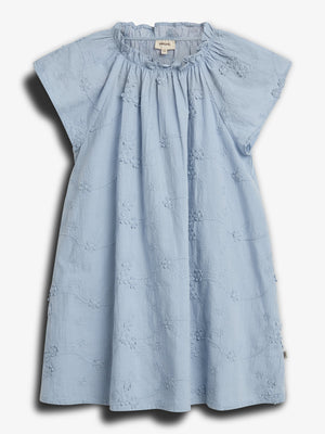 Jurk met 3D-borduursel - Blue | 100296 Evelyn