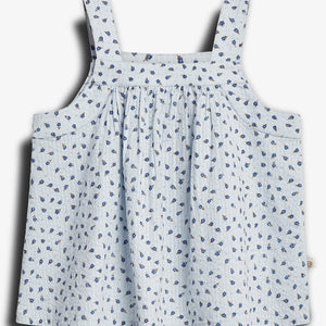 Top met bloemenprint - Blue Flower | 100299 Annie