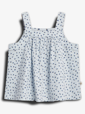 Top met bloemenprint - Blue Flower | 100299 Annie