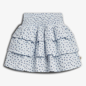 Rok met bloemenprint en ruches - Tween - Blue Flower | 100428 Annie