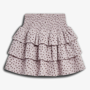 Rok met bloemenprint en ruches - Tween - Purple Flower | 100429 Annie