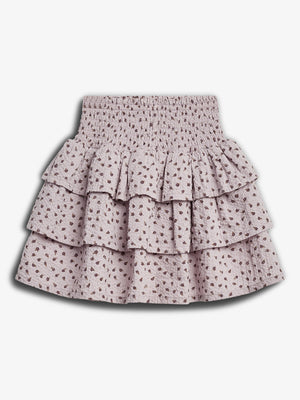 Rok met bloemenprint en ruches - Tween - Purple Flower | 100429 Annie