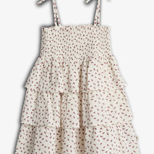 Jurk met bloemenprint en ruches - Blush Flower | 100305 Annie