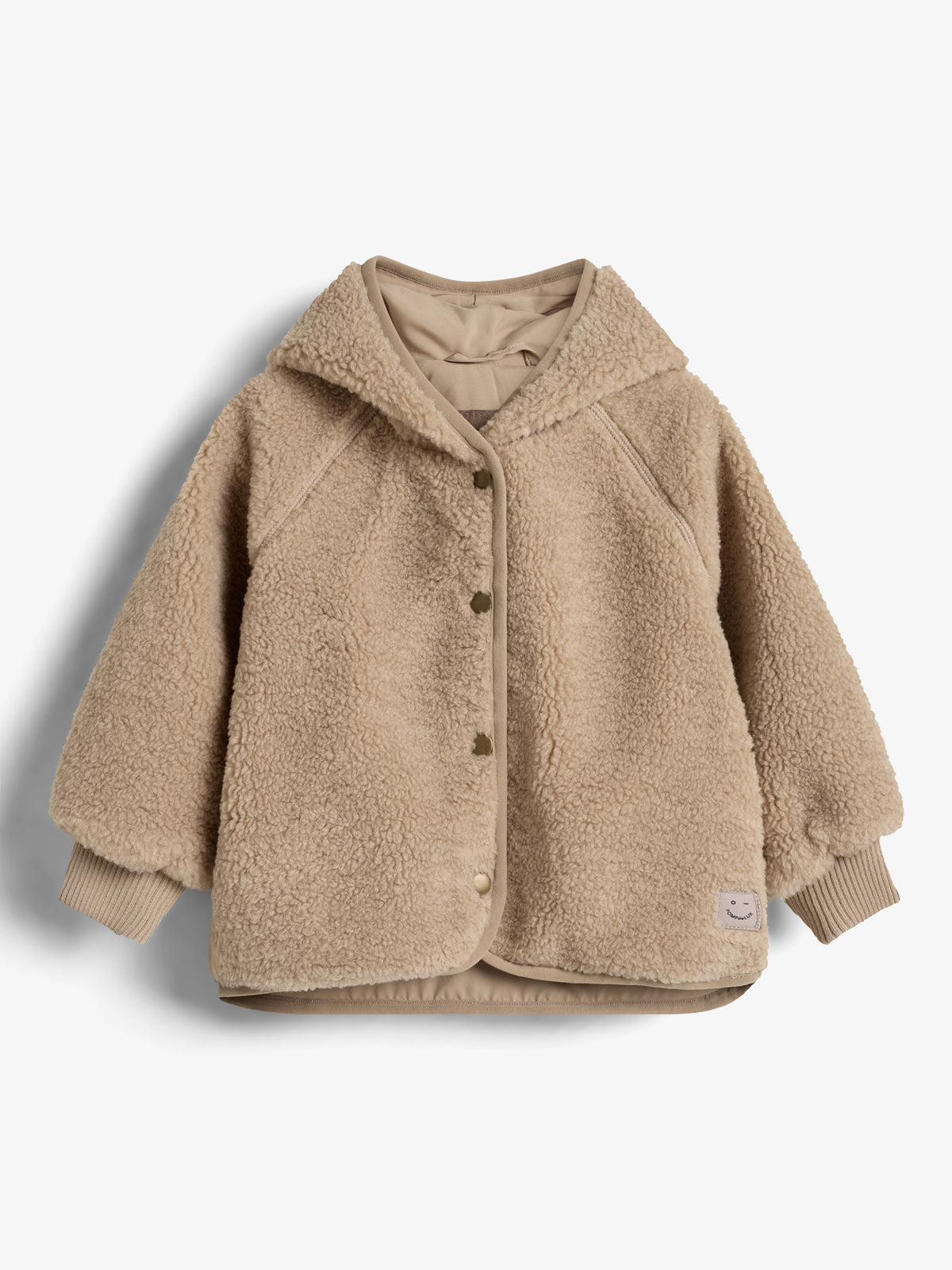 Teddyjas met capuchon - Little - Beige