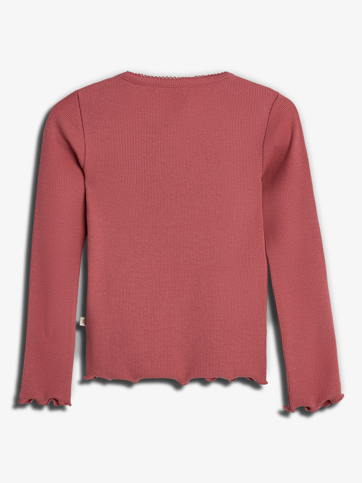Modal rib longsleeve T-shirt - Blush | 100316 Fiona